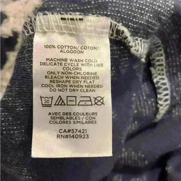 LOFT JACQUARD KNIT TOP SIZE MEDIUM - Picture 8 of 9